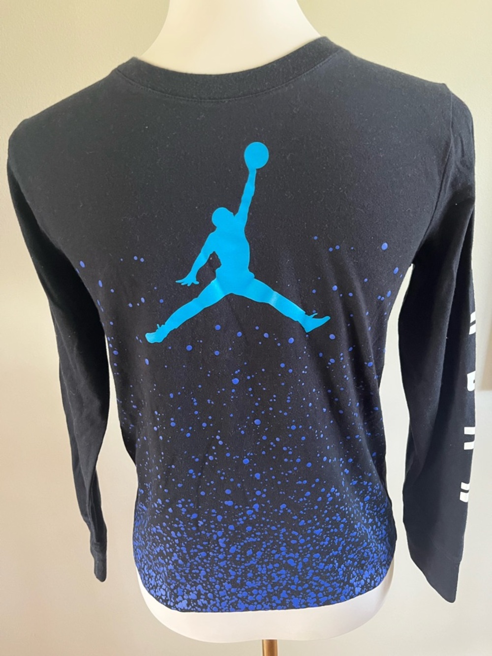 Jordan 12-13 Year Old Big Boys Ombre Speckle Long Sleeve T-shirt